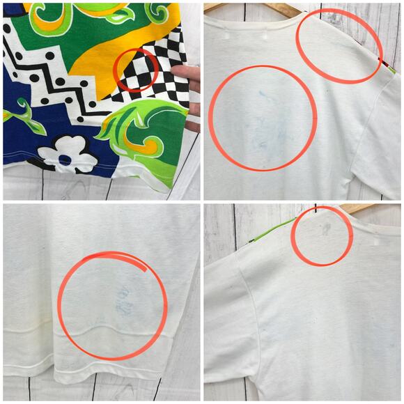 VINTAGE 90's Victoria Harbor MEDIUM Art to Wear Beaded Sequin Tee Shirt T-Shirt - Picture 8 of 8